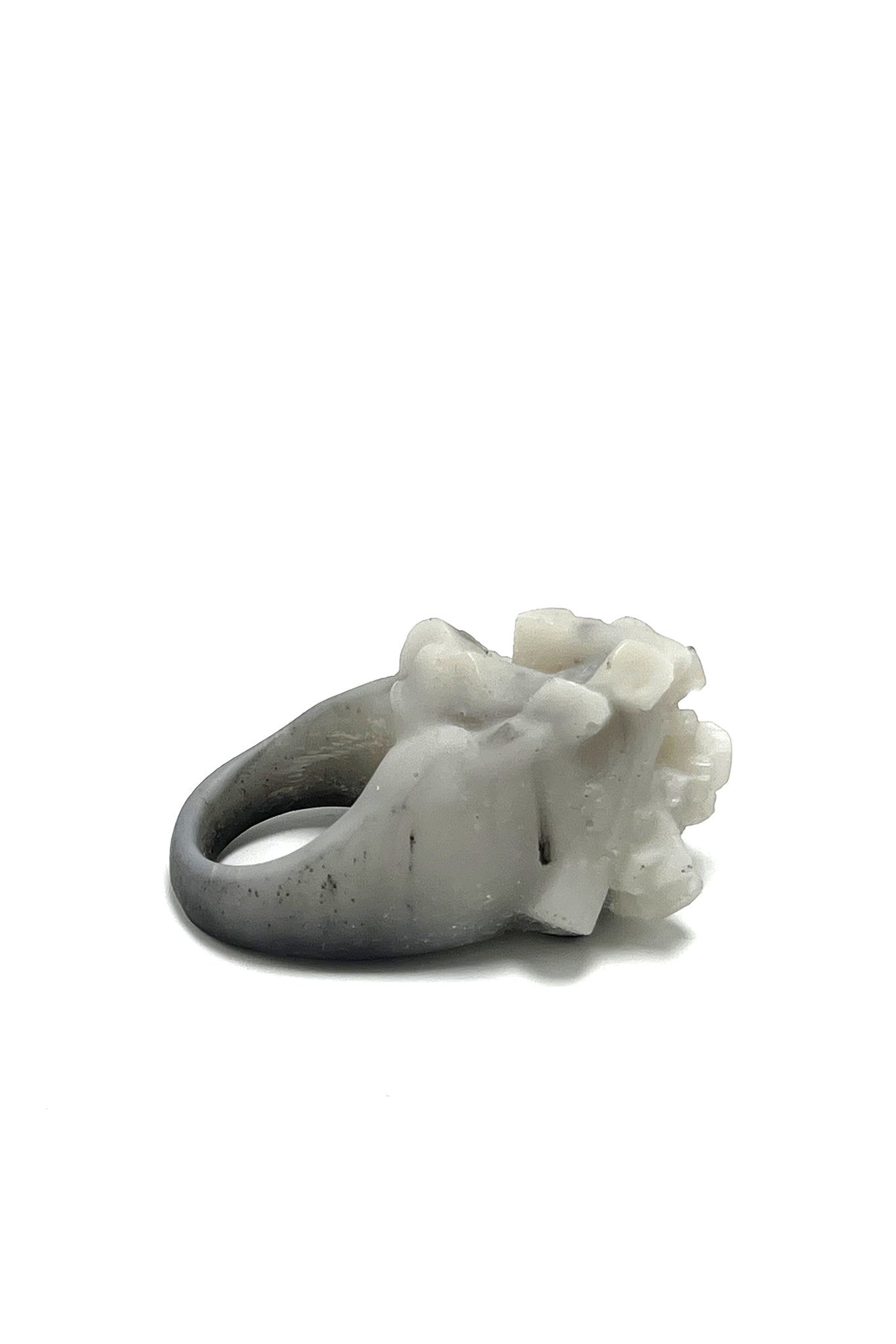 Alabaster snow gem grey & white