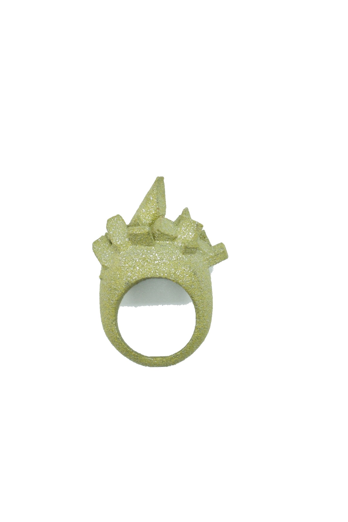 Gems in chains metallic green