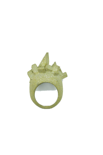 Gems in chains metallic green