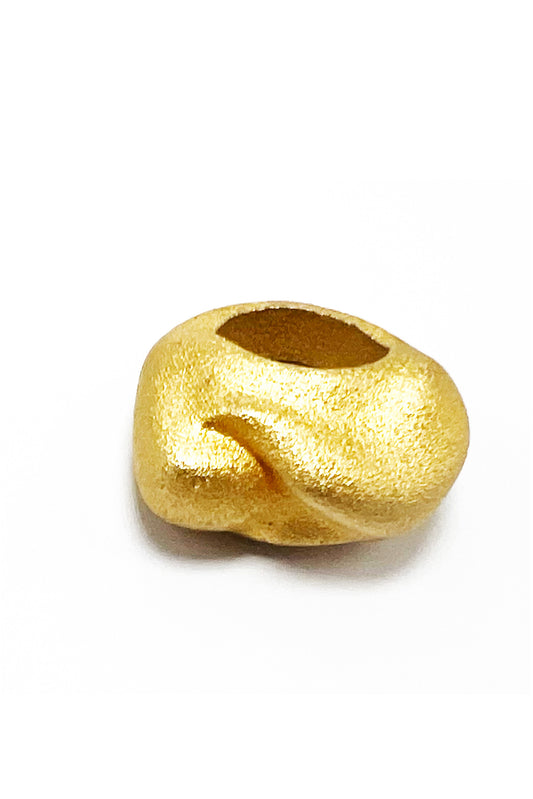 Waves rough sea/calm sea gold-plated steel