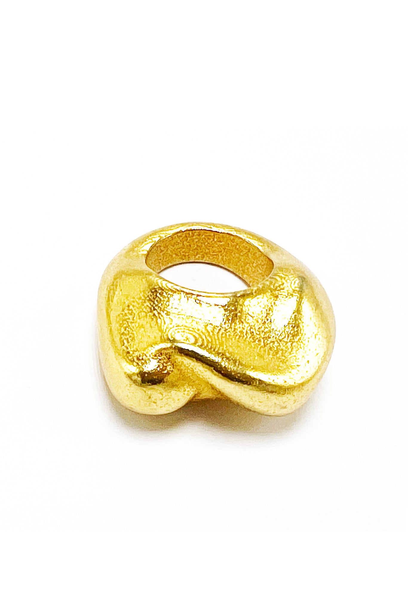 Waves rough sea/calm sea gold brass