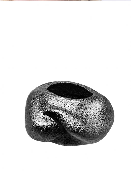 Waves rough sea/calm sea black steel